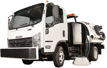Izuzu Sweeping and Striping Truck in Mesa Arizona